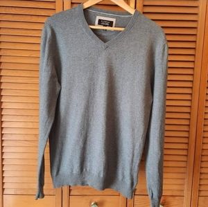 Le Château Cashmere Blend V-Neck Long Sleeve Polo